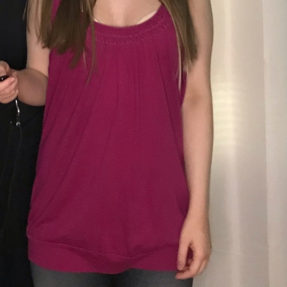 American Eagle Outfitters purple pink dressy tank top - Picture 2 of 8